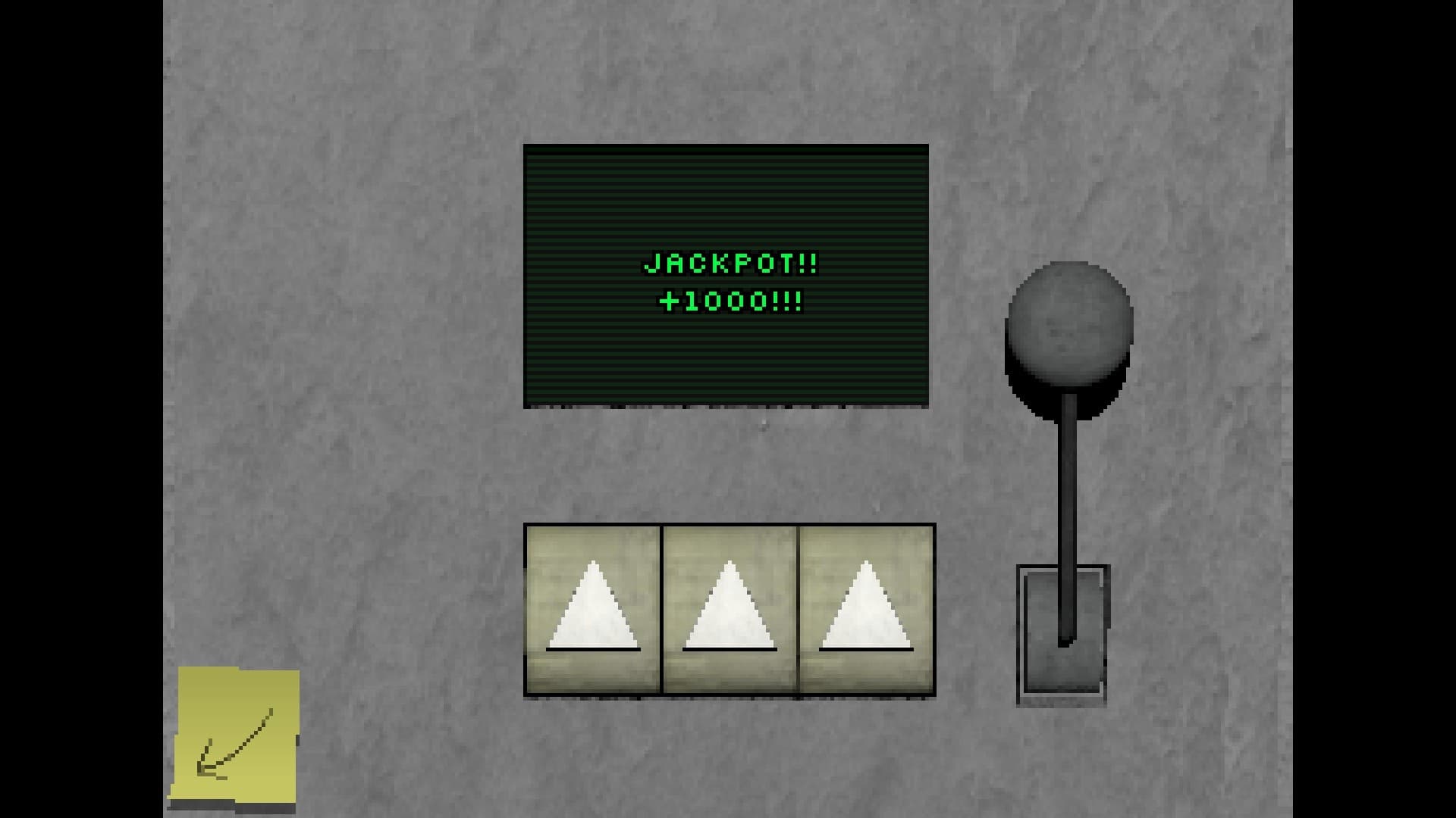 The Office secret keypad, switches, and green display in Endacopia