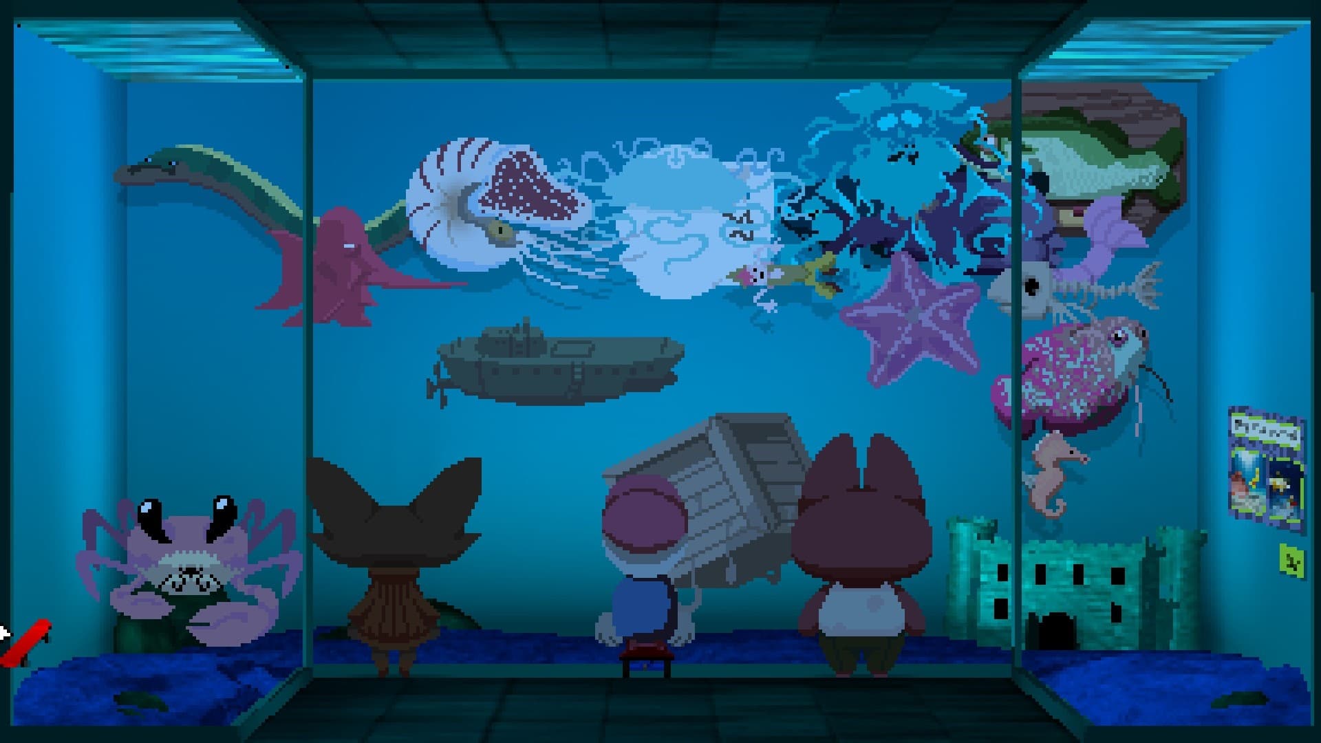 Mellow encountering surreal characters and inhabitants in Endacopia